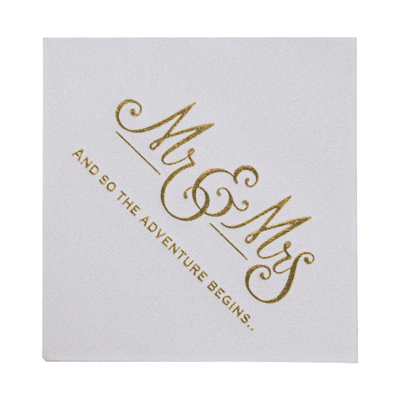 25x25 visoko upijajući zrakoplovne papirne salvete s vrućim utiskivanjem SJ1401