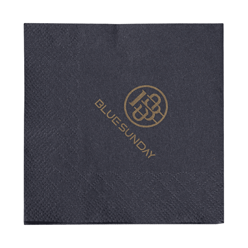 23x23 salvete od crne papire sa zlatnim tiskanjem SJ4201