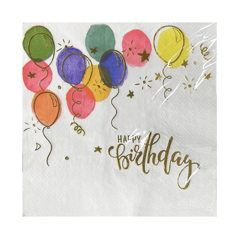 33x33 Sretan rođendan Elegantne salvete s vrućim žigovima SJ5201